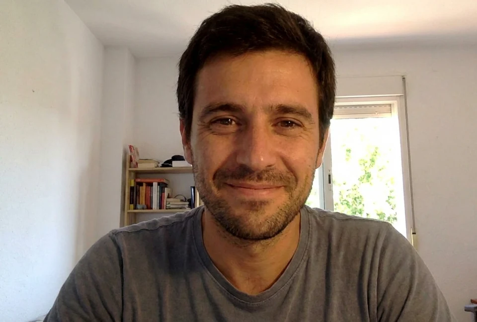 Thomas Brunner während des Videoanrufs mit der Rundschau-Redaktion